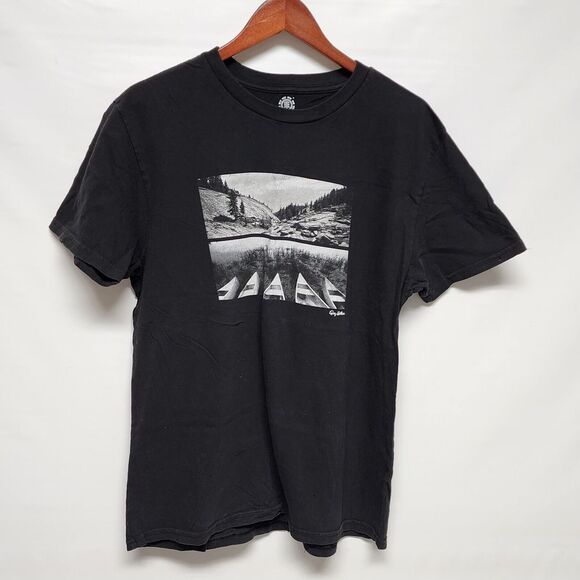Element Skateboards Black T Shirt  Size‎ Large Men's - Picture 1 of 4